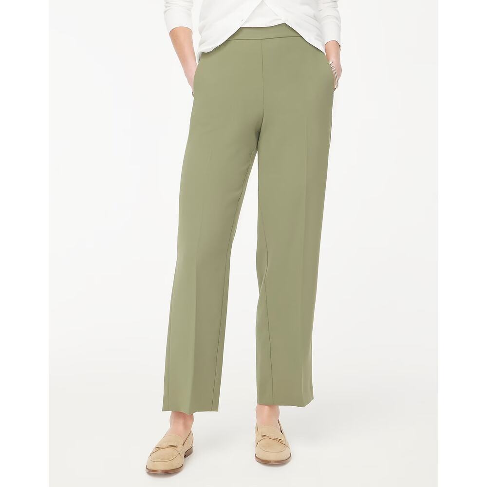 NWT J. Crew Factory Jamie Wide-Leg Pull-On Pant General Surplus Green Size 20